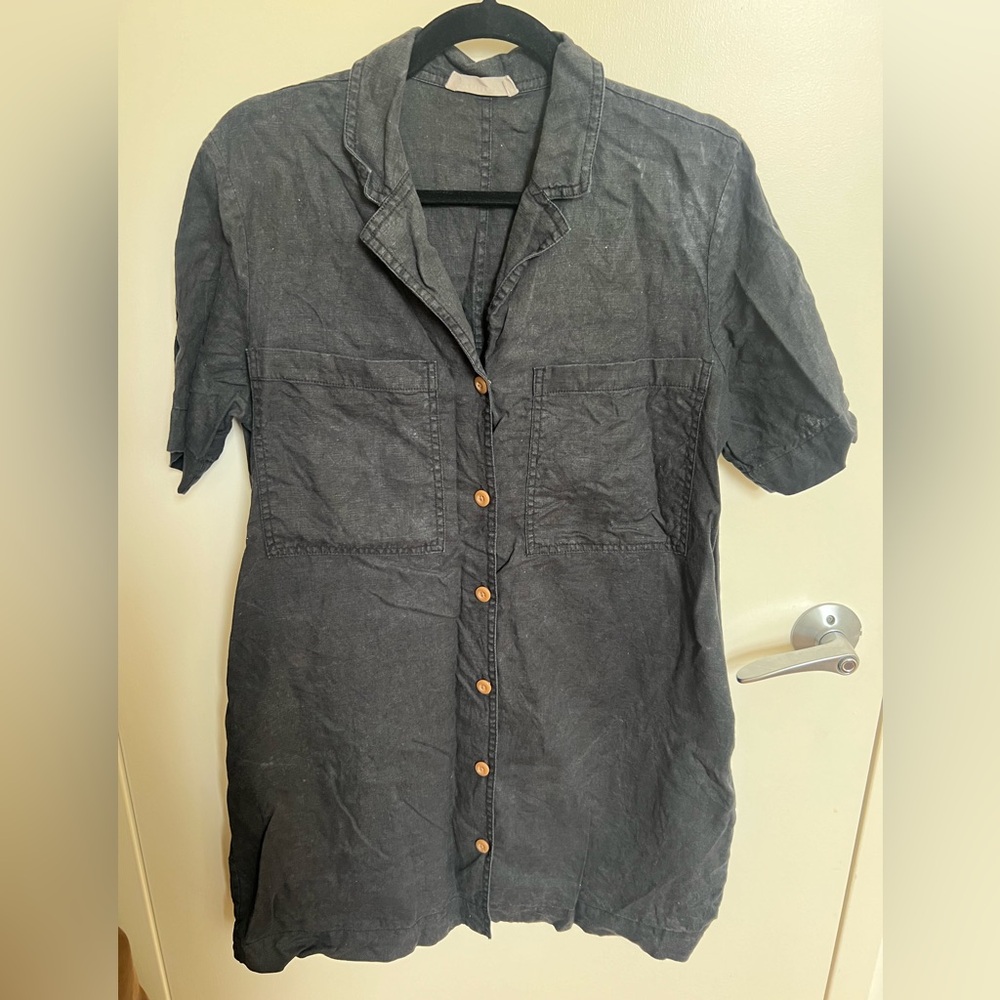 Everlane linen workwear dress